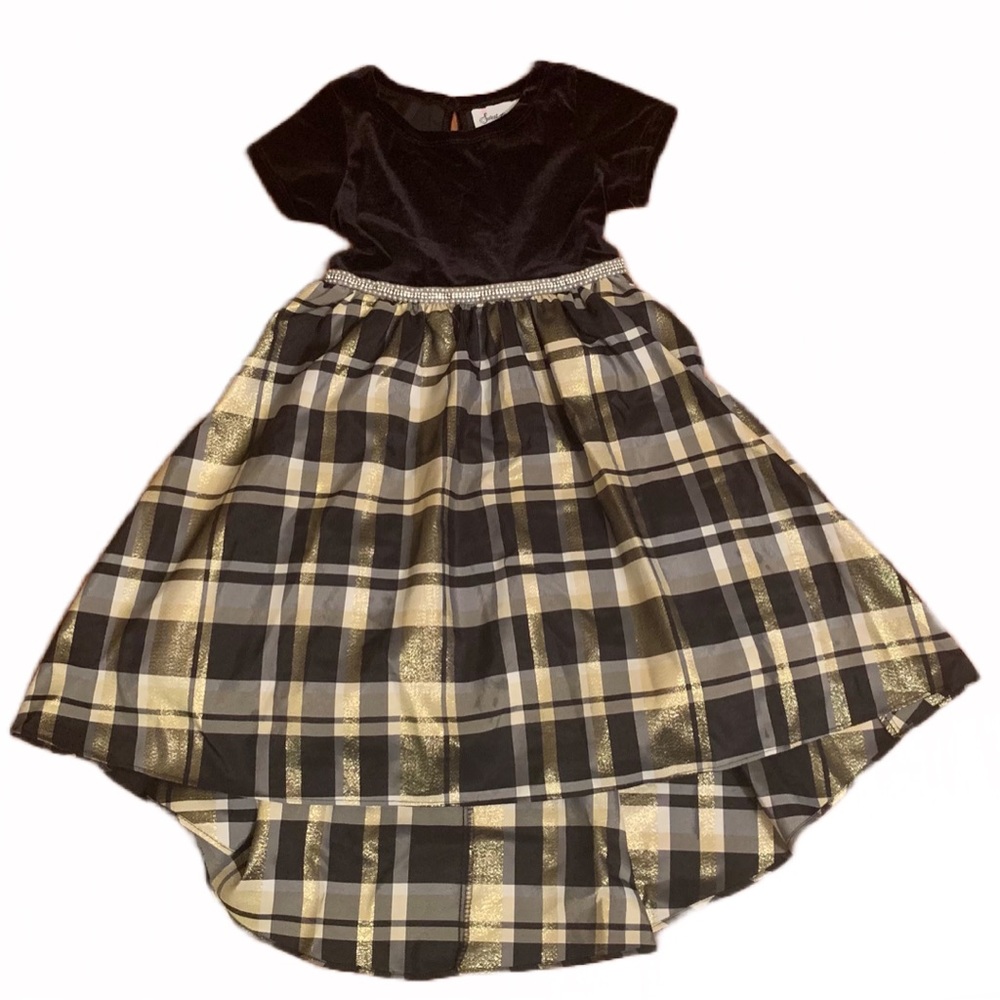 Black & gold formal dress